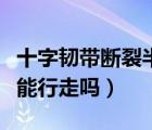 十字韌帶斷裂半年能恢復嗎（十字韌帶斷裂還能行走嗎）