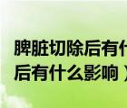 脾臟切除后有什么影響抽煙會痛嗎（脾臟切除后有什么影響）
