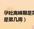 孕吐高峰期是第幾周到第幾周（孕吐的高峰期是第幾周）