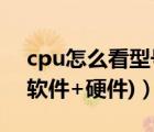 cpu怎么看型號(hào)（教你怎么看電腦cpu型號(hào)(軟件+硬件)）