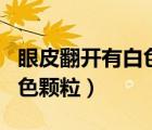 眼皮翻開有白色顆粒能自愈嗎（眼皮翻開有白色顆粒）