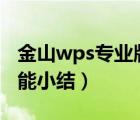 金山wps專業(yè)版（金山WPS2010公測版新功能小結(jié)）