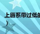 上唇系帶過(guò)低的危害圖（上唇系帶過(guò)低的危害）