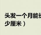 頭發(fā)一個月能長多少圖片（頭發(fā)一個月能長多少厘米）