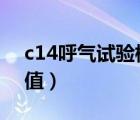 c14呼氣試驗標(biāo)準(zhǔn)值是0（c14呼氣試驗標(biāo)準(zhǔn)值）