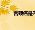 宮頸癌是不（宮頸癌是假癌癥嗎）