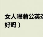 女人喝蒲公英茶與什么搭配（女人喝蒲公英茶好嗎）