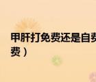 甲肝打免費(fèi)還是自費(fèi)的抗體時(shí)間一樣嗎（甲肝打免費(fèi)還是自費(fèi)）