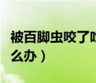 被百腳蟲咬了吃什么藥消炎（被百腳蟲咬了怎么辦）