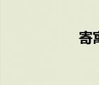 寄寓與寄予（寄寓）