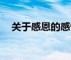 關(guān)于感恩的感悟50字（關(guān)于感恩的感悟）
