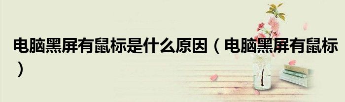 電腦黑屏有鼠標(biāo)是什么原因（電腦黑屏有鼠標(biāo)）