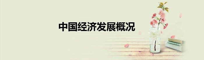 中國經(jīng)濟(jì)發(fā)展概況