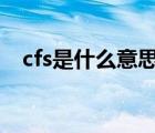 cfs是什么意思（cfs charge是什么費(fèi)用）