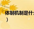 體制機(jī)制是什么意思?（體制機(jī)制是什么意思）