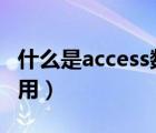 什么是access數(shù)據(jù)庫（ACCESS數(shù)據(jù)庫有什么用）