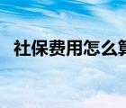 社保費(fèi)用怎么算出來(lái)的（社保費(fèi)用怎么算）