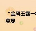“金風(fēng)玉露一相逢,便勝卻人間無數(shù)”是什么意思