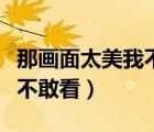 那畫面太美我不敢看是什么梗（那畫面太美我不敢看）