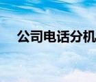 公司電話分機(jī)號是什么（分機(jī)號是什么）