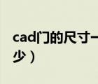 cad門的尺寸一般是多少（門的尺寸一般是多少）