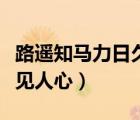 路遙知馬力日久見人心全詩（路遙知馬力日久見人心）