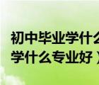 初中畢業(yè)學(xué)什么專業(yè)好女孩（女孩子初中畢業(yè)學(xué)什么專業(yè)好）