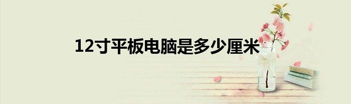 12寸平板電腦是多少厘米