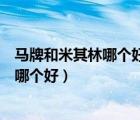 馬牌和米其林哪個好他倆吃一點不一樣是吧（馬牌和米其林哪個好）