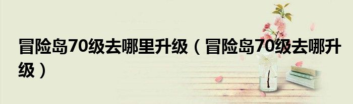 冒險(xiǎn)島70級(jí)去哪里升級(jí)（冒險(xiǎn)島70級(jí)去哪升級(jí)）