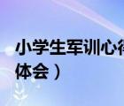 小學(xué)生軍訓(xùn)心得體會(huì)500字（小學(xué)生軍訓(xùn)心得體會(huì)）