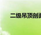 二級(jí)吊頂剖面圖片（二級(jí)吊頂剖面圖）