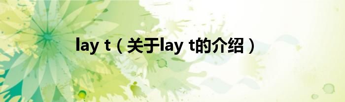 lay t（關(guān)于lay t的介紹）