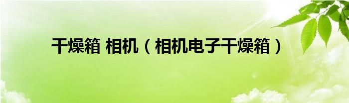 干燥箱 相機(jī)（相機(jī)電子干燥箱）
