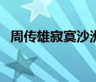 周傳雄寂寞沙洲冷歌詞（寂寞沙洲冷歌詞）