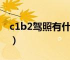 c1b2駕照有什么區(qū)別（c1c2駕照有什么不同）
