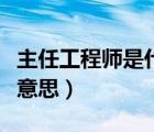 主任工程師是什么級別（主任級工程師是什么意思）