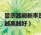 顯示器刷新率是不是越高越好（顯示器刷新率越高越好）