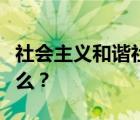 社會主義和諧社會的科學(xué)內(nèi)涵和總體特征是什么？