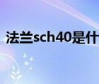 法蘭sch40是什么意思（sch40是什么意思）