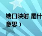 端口映射 是什么意思圖片（端口映射 是什么意思）