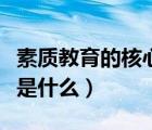 素質(zhì)教育的核心內(nèi)容是什么（素質(zhì)教育的核心是什么）