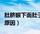 肚臍眼下面肚子大是什么原因（肚子大是什么原因）