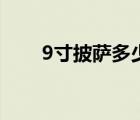 9寸披薩多少（9寸的披薩大概多大）
