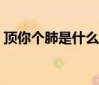 頂你個(gè)肺是什么意思（我頂你個(gè)肺什么意思）