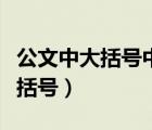 公文中大括號中括號小括號（大括號中括號小括號）