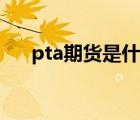 pta期貨是什么東西（pta是什么期貨）