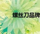 螺絲刀品牌排行榜前十名（螺絲刀）
