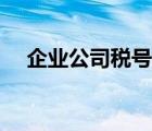 企業(yè)公司稅號查詢（稅號查詢公司名稱）