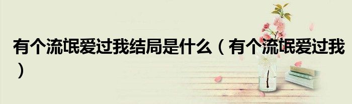 有個(gè)流氓愛(ài)過(guò)我結(jié)局是什么（有個(gè)流氓愛(ài)過(guò)我）